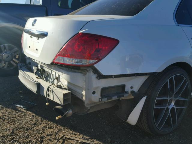 JH4KB16505C003285 - 2005 ACURA RL WHITE photo 9