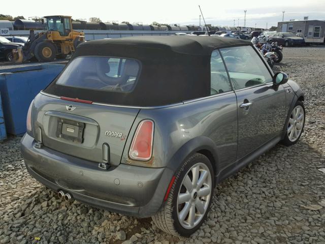 WMWRH33585TF85697 - 2005 MINI COOPER S GRAY photo 4