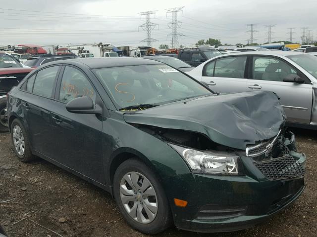 1G1PA5SH0E7406864 - 2014 CHEVROLET CRUZE GREEN photo 1