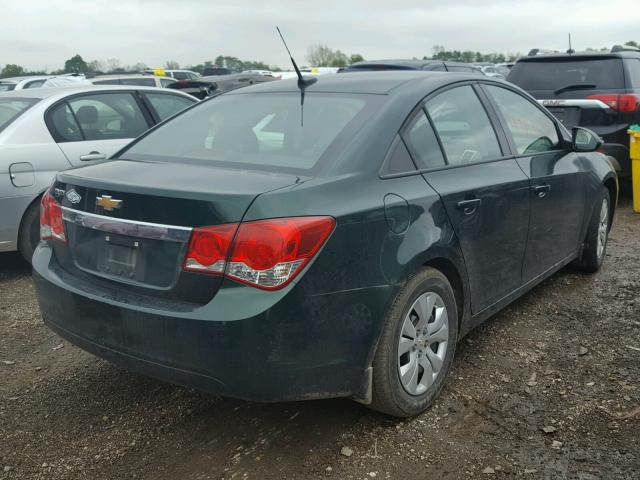 1G1PA5SH0E7406864 - 2014 CHEVROLET CRUZE GREEN photo 4