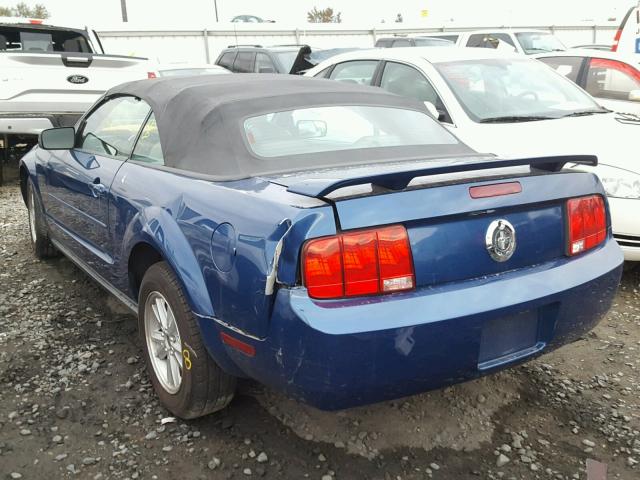 1ZVFT84N465206128 - 2006 FORD MUSTANG BLUE photo 3