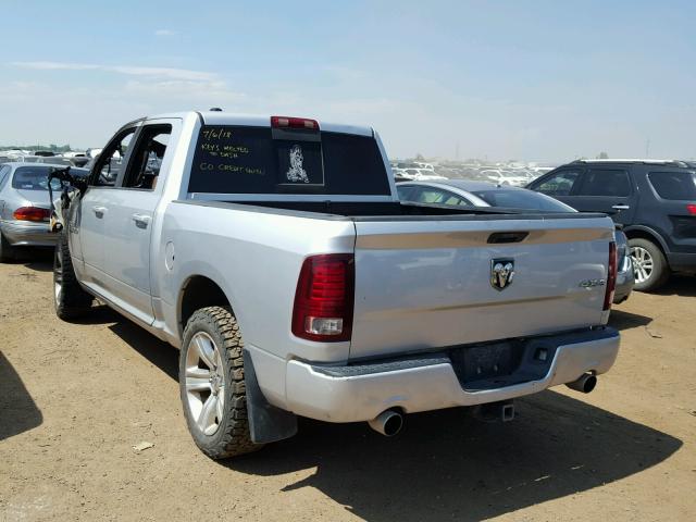 1C6RR7MT5DS557840 - 2013 RAM 1500 SPORT SILVER photo 3