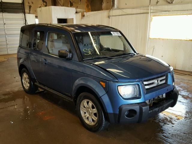 5J6YH28727L005390 - 2007 HONDA ELEMENT EX BLUE photo 1