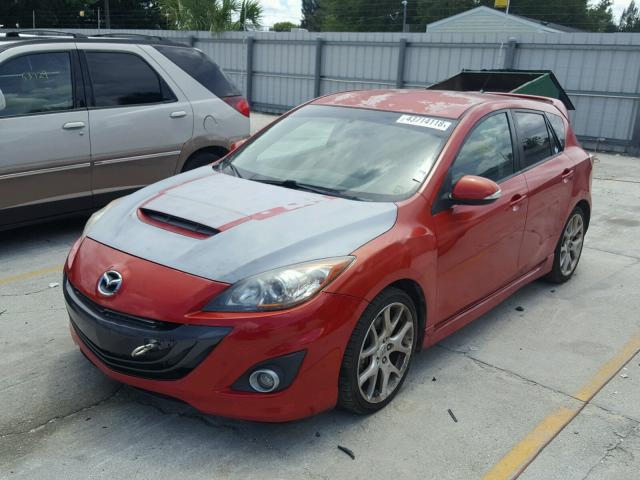 JM1BL1L35C1505882 - 2012 MAZDA SPEED 3 RED photo 2