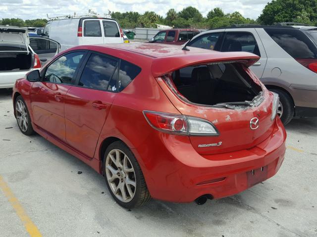 JM1BL1L35C1505882 - 2012 MAZDA SPEED 3 RED photo 3