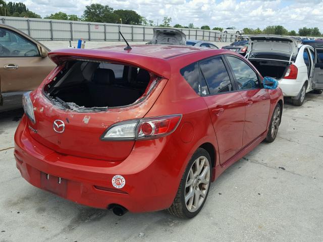 JM1BL1L35C1505882 - 2012 MAZDA SPEED 3 RED photo 4