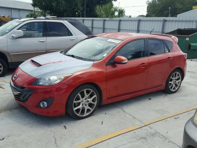 JM1BL1L35C1505882 - 2012 MAZDA SPEED 3 RED photo 9