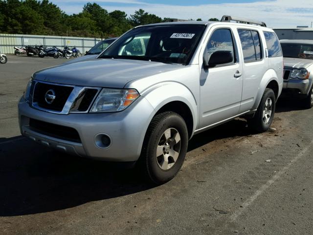 5N1AR18B68C661611 - 2008 NISSAN PATHFINDER SILVER photo 2