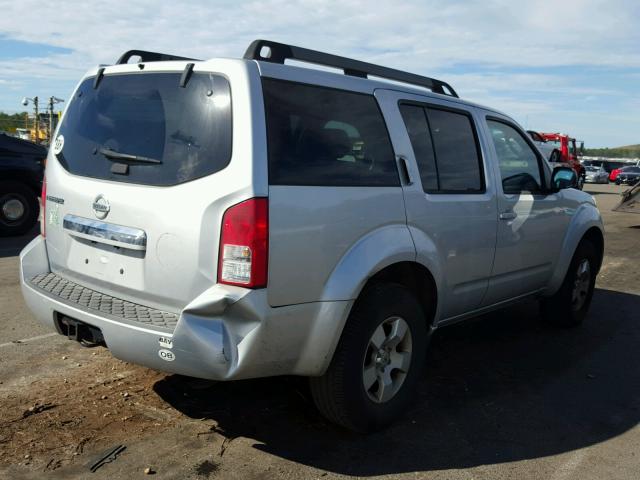 5N1AR18B68C661611 - 2008 NISSAN PATHFINDER SILVER photo 4