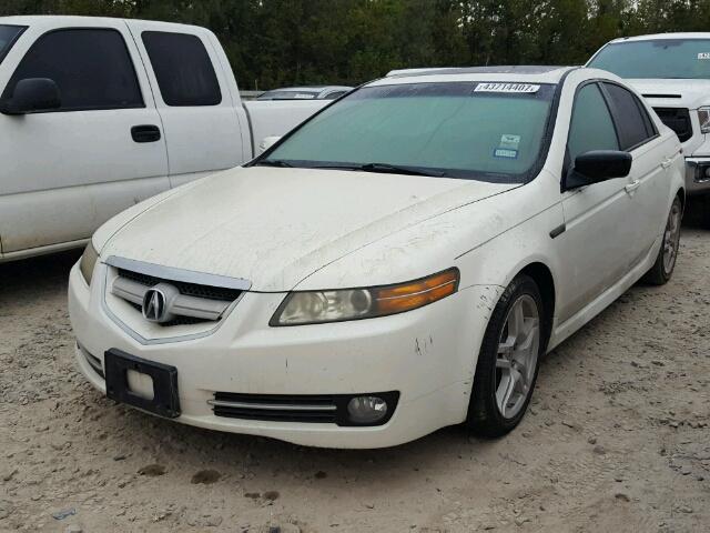 19UUA66287A035725 - 2007 ACURA TL WHITE photo 2