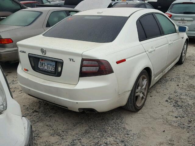 19UUA66287A035725 - 2007 ACURA TL WHITE photo 4