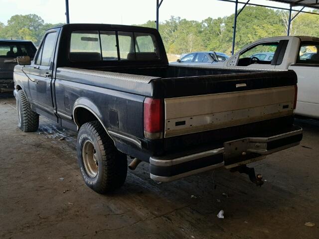 1FTEF14H0HNA85446 - 1987 FORD F150 BLACK photo 3