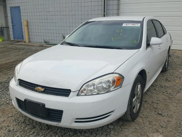 2G1WA5EK7A1116325 - 2010 CHEVROLET IMPALA LS WHITE photo 2