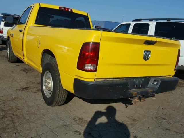 3C6LD4AT6CG238749 - 2012 DODGE RAM 2500 S YELLOW photo 3