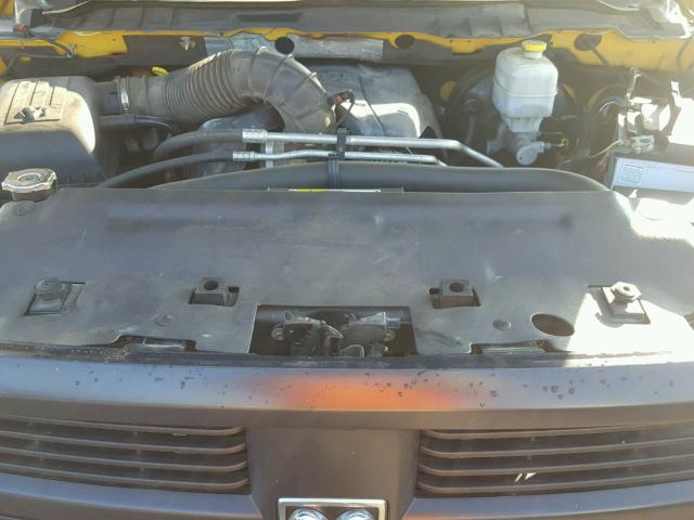 3C6LD4AT6CG238749 - 2012 DODGE RAM 2500 S YELLOW photo 7