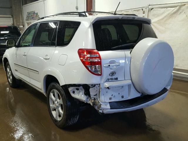 2T3DF4DV4CW234011 - 2012 TOYOTA RAV4 LTD WHITE photo 3