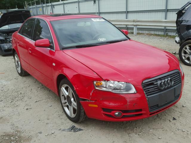 WAUDF78E07A111108 - 2007 AUDI A4 2.0T QU RED photo 1