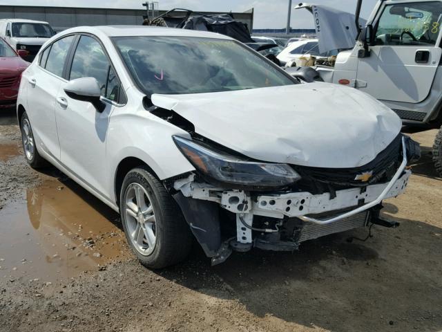 3G1BE6SM4HS525833 - 2017 CHEVROLET CRUZE LT WHITE photo 1