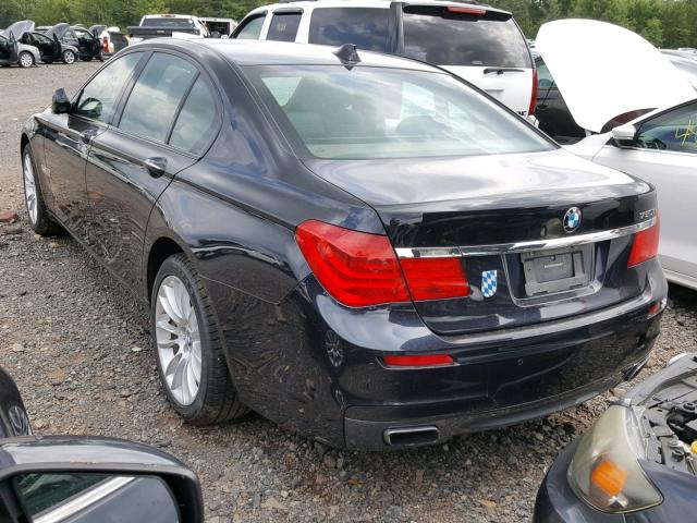 WBAKC6C5XBC395040 - 2011 BMW 7 SERIES BLACK photo 3