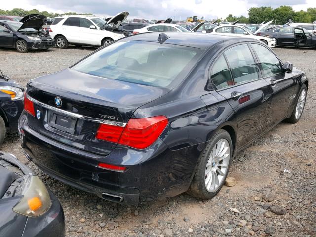 WBAKC6C5XBC395040 - 2011 BMW 7 SERIES BLACK photo 4