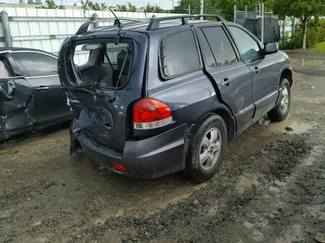 KM8SC13DX6U067738 - 2006 HYUNDAI SANTA FE G GRAY photo 4