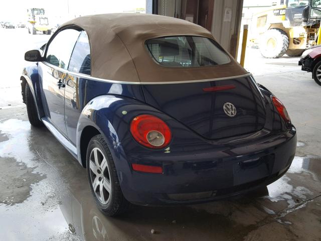 3VWRF31Y46M307010 - 2006 VOLKSWAGEN NEW BEETLE 蓝色 照片 3