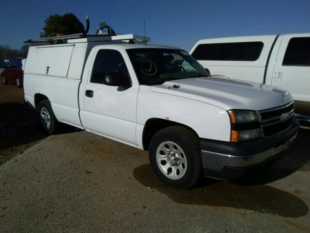 1GCEC14X27Z146674 - 2007 CHEVROLET SILVERADO WHITE photo 1