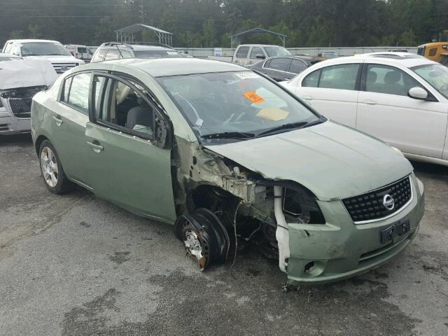 3N1AB61E68L716656 - 2008 NISSAN SENTRA GREEN photo 1