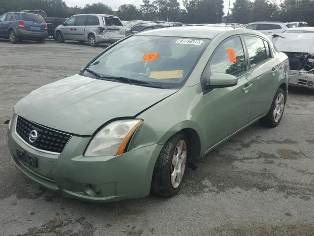 3N1AB61E68L716656 - 2008 NISSAN SENTRA GREEN photo 2