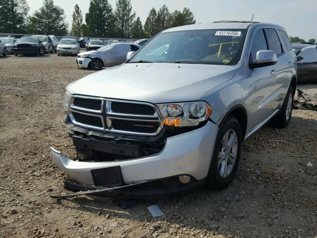 1C4RDJAG0CC207374 - 2012 DODGE DURANGO SX SILVER photo 2