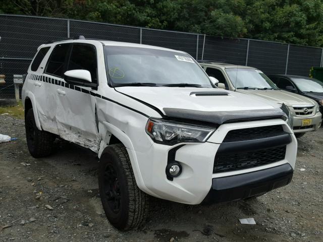 JTEBU5JR9G5292263 - 2016 TOYOTA 4RUNNER SR WHITE photo 1