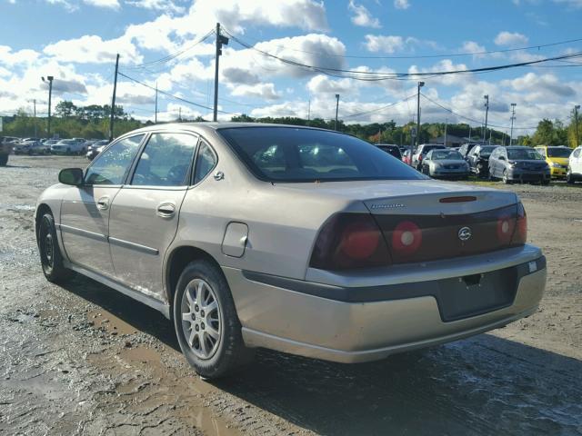 2G1WF52E229145623 - 2002 CHEVROLET IMPALA BEIGE photo 3