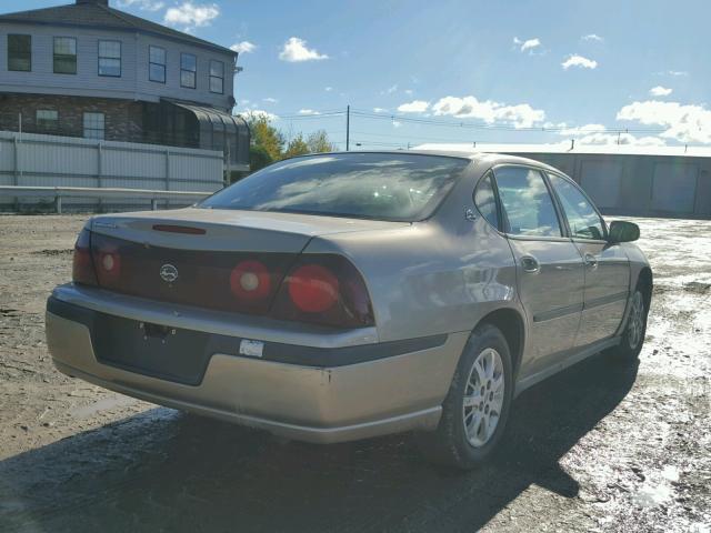 2G1WF52E229145623 - 2002 CHEVROLET IMPALA BEIGE photo 4