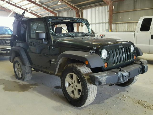 1J4AA2D15BL545624 - 2011 JEEP WRANGLER S GREEN photo 1