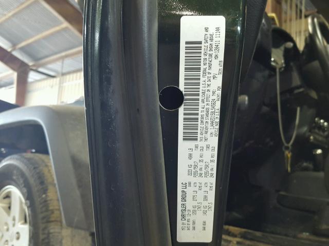 1J4AA2D15BL545624 - 2011 JEEP WRANGLER S GREEN photo 10