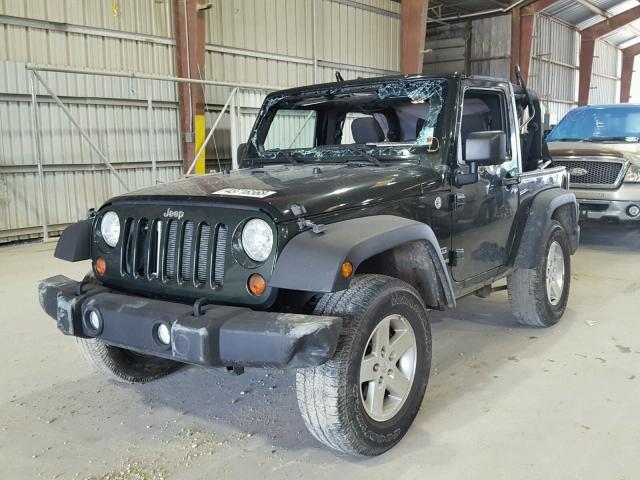 1J4AA2D15BL545624 - 2011 JEEP WRANGLER S GREEN photo 2
