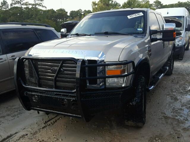 1FTSW21R78EC76075 - 2008 FORD F250 SUPER BEIGE photo 2