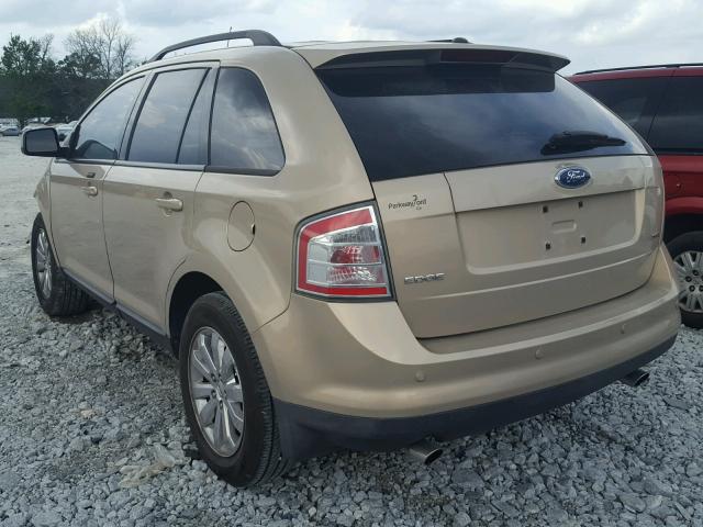 2FMDK39C07BB09461 - 2007 FORD EDGE SEL P GOLD photo 3