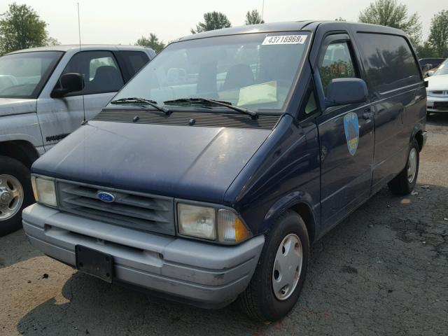 1FTDA14UXSZB98554 - 1995 FORD AEROSTAR BLUE photo 2