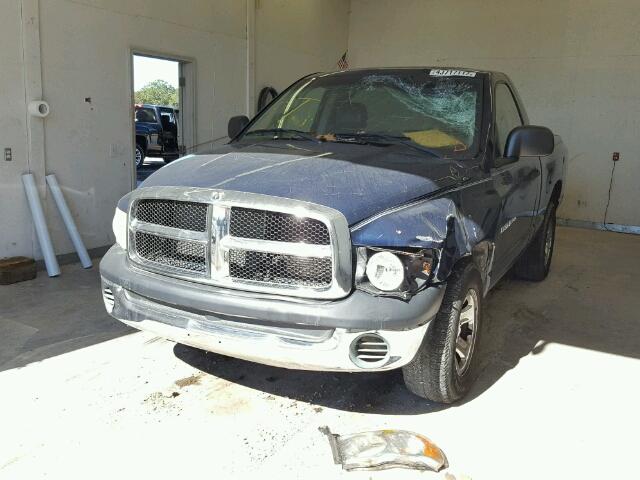 1D7HA16K33J533950 - 2003 DODGE RAM 1500 BLUE photo 2