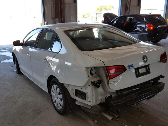 3VW2K7AJ9FM357831 - 2015 VOLKSWAGEN JETTA BASE 白色 照片 3