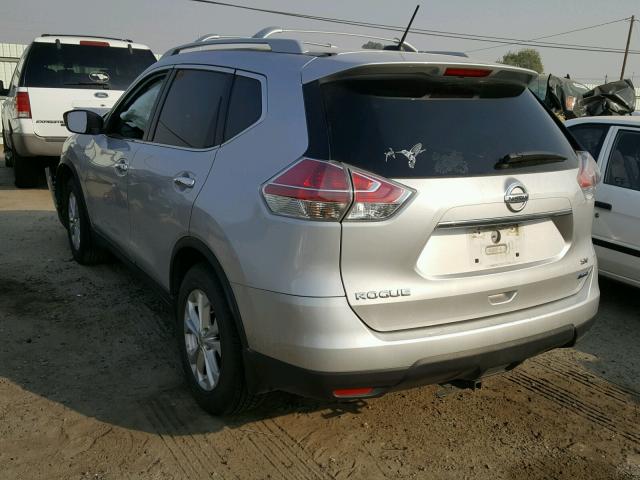 5N1AT2ML7EC805331 - 2014 NISSAN ROGUE S SILVER photo 3