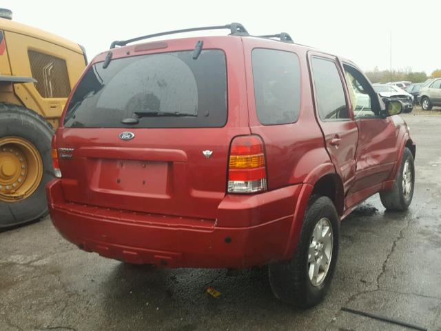 1FMCU94116KA18847 - 2006 FORD ESCAPE LIM RED photo 4