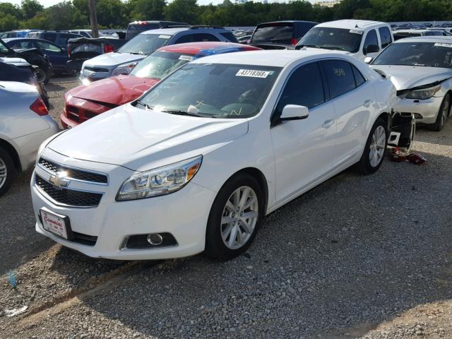 1G11G5SX0DF203957 - 2013 CHEVROLET MALIBU 3LT WHITE photo 2