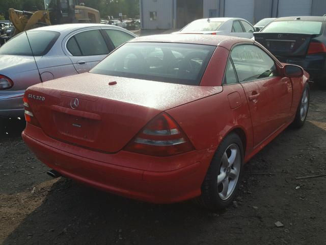 WDBKK65F13F272821 - 2003 MERCEDES-BENZ SLK 320 RED photo 4