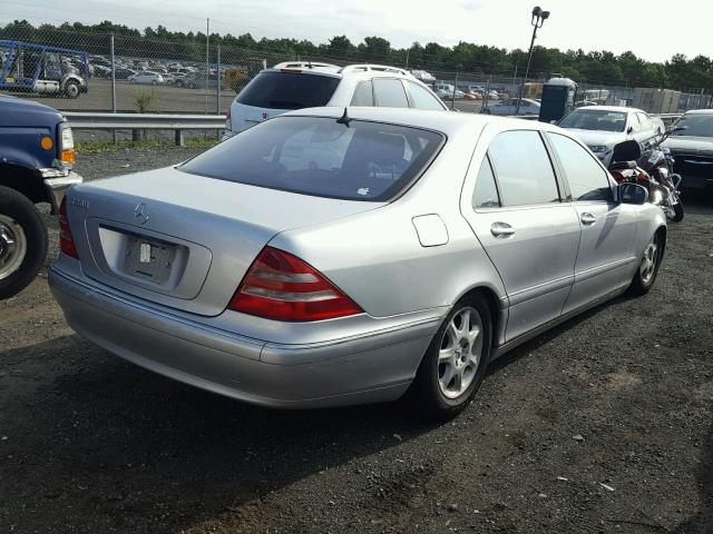WDBNG75J22A237161 - 2002 MERCEDES-BENZ S 500 SILVER photo 4