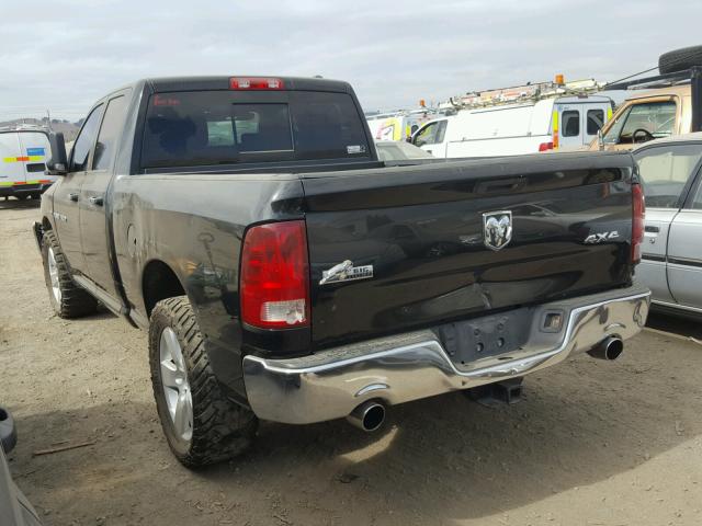 1C6RD6GT2CS158743 - 2012 DODGE RAM 1500 S BLACK photo 3