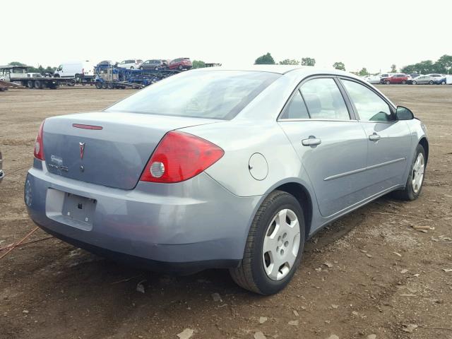 1G2ZF58B974208085 - 2007 PONTIAC G6 VALUE L BLUE photo 4