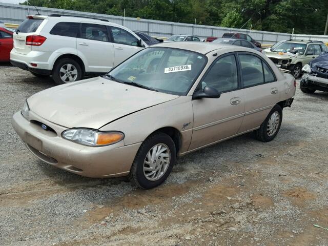 1FALP13P8VW352664 - 1997 FORD ESCORT LX TAN photo 2