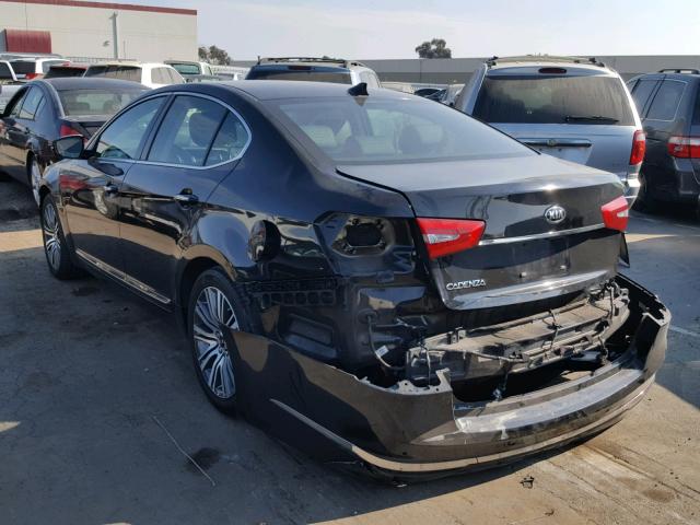 KNALN4D78E5152435 - 2014 KIA CADENZA PR BLACK photo 3